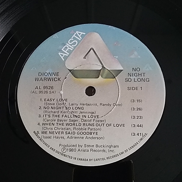 Dionne Warwick - No Night So Long LP - Picture 5 of 6